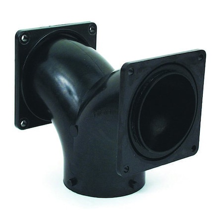 Valterra 2-WAY ELL, 3IN BAYONET X 3IN ROTATING FLANGE X 3IN ROTATING FLANGE T1039